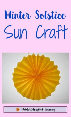 Winter Solstice Sun Craft ⋆ Art of Homeschooling