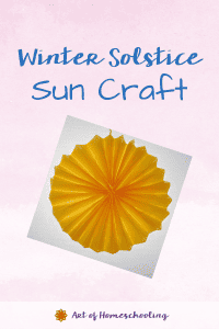 Winter Solstice Sun Craft