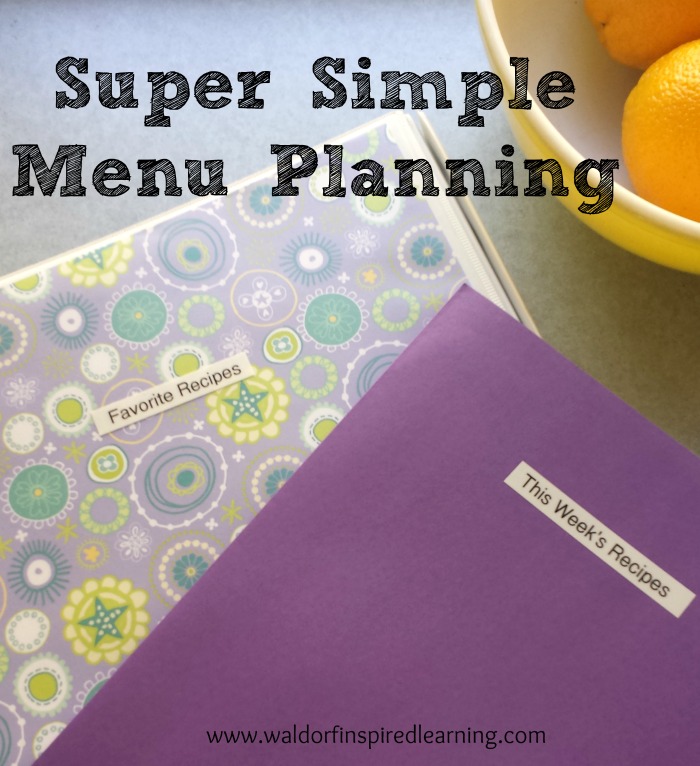 Super Simple Menu Planning