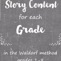 Waldorf Story Content for Each Grade