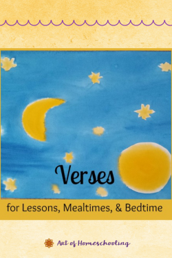 Verses for lessons, mealtimes, & bedtime