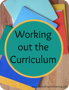 Working Out the Curriculum