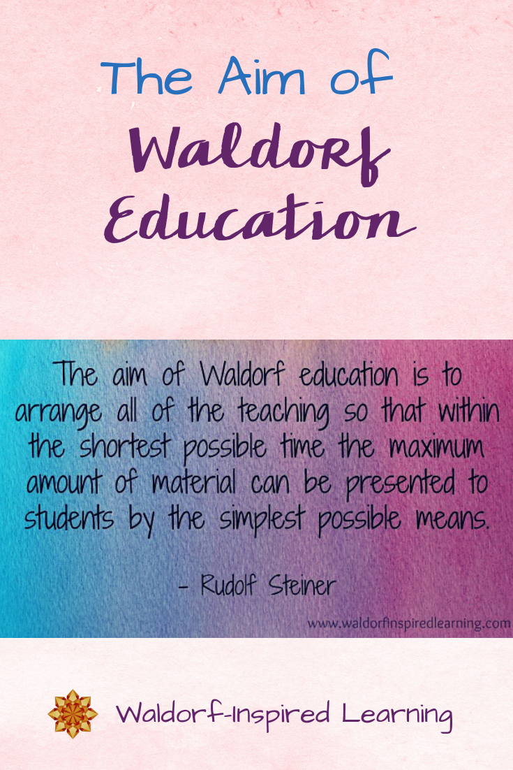 The Aim of Waldorf Education