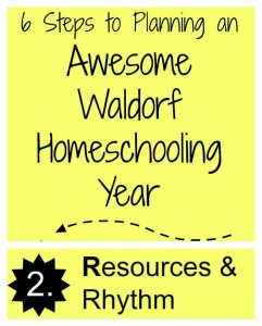 Waldorf Homeschool Planning with Step Two