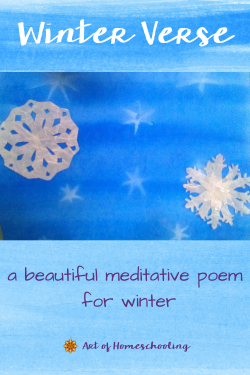 Winter Verse, a beautiful meditative poem for winter