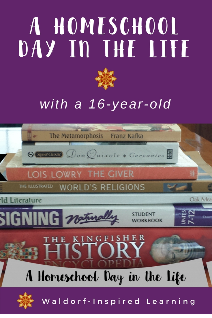 A Homeschool Day in the Life with a 16-year-old