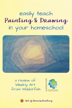 Easily Teach Painting and Drawing in Your Homeschool - a Review of Weekly Art from Waldorfish