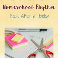 How to Get Your Homeschool Rhythm Back After a Holiday