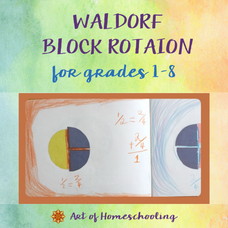Waldorf Block Rotation for Homeschoolers, Grades 1-8