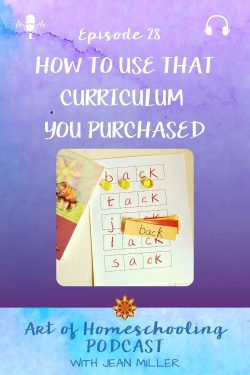 How to Use That Curriculum You Purchased