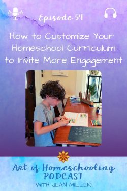 How to Customize Your Homeschool Curriculum to Invite More Engagement [boy practicing math problems in homeschool]
