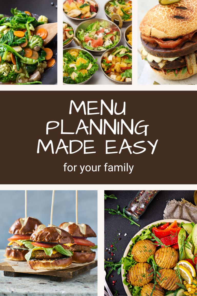 Menu Planning for Your Family Made Easy