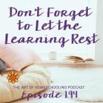 Don't Forget to Let the Learning Rest
