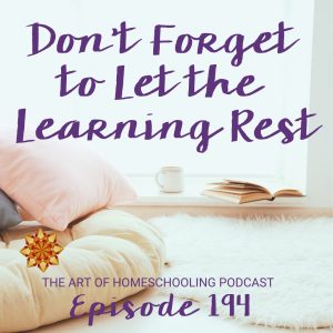 Don't Forget to Let the Learning Rest