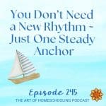 You Don't Need a New Rhythm ~ Just One Steady Anchor
